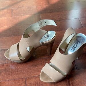 Michael Kors Brown Open-Toe Heels